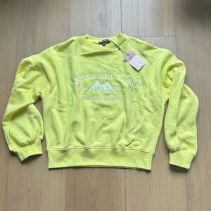 Missguided Bright Yellow Après-ski Club Sweatshirt